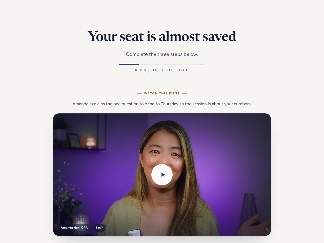 Thank-you page preview